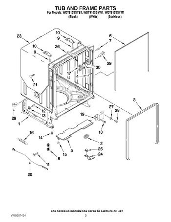 Diagram for WDT910SSYM1