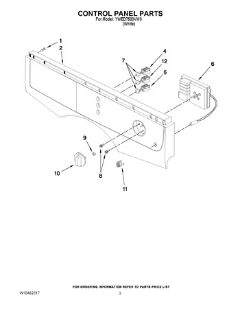 Diagram for YWED7500VW0