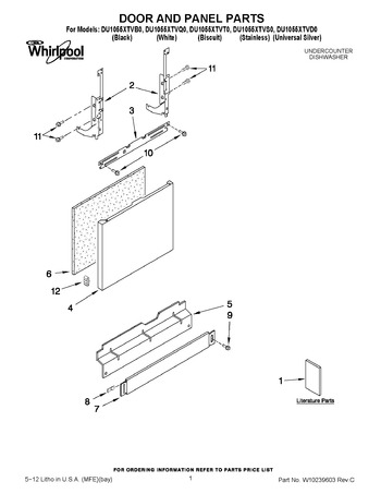 Diagram for DU1055XTVB0