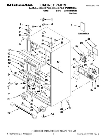 Diagram for KFXS25RYWH0