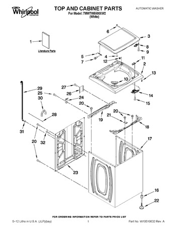 Diagram for 7MWTW5500XW2