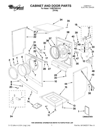 Diagram for YWED7500VW0