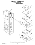 Diagram for 04 - Freezer Liner Parts