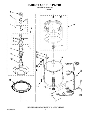 Diagram for WTW4800XQ2