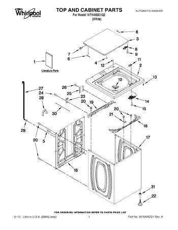 Diagram for WTW4800XQ2