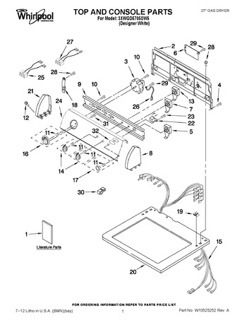 Diagram for 3XWGD5705SW5