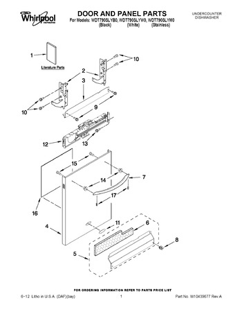 Diagram for WDT790SLYW0