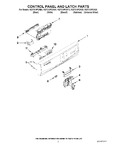 Diagram for 02 - Control Panel And Latch Parts