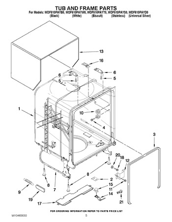 Diagram for WDF510PAYW0