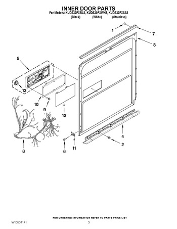 Diagram for KUDS30FXWH8