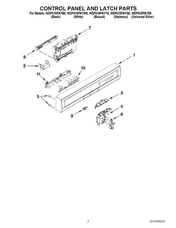 Diagram for WDF510PAYW0