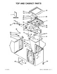 Diagram for 01 - Top And Cabinet Parts