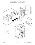 Diagram for 08 - Dispenser Front Parts