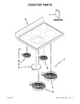 Diagram for 01 - Cooktop Parts