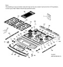 Diagram for Control Panel & Cooktop