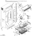 Diagram for Freezer Section, Trim & Components