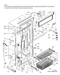 Diagram for Freezer Section Trim And Components