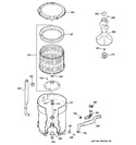 Diagram for Tub, Basket & Agitator