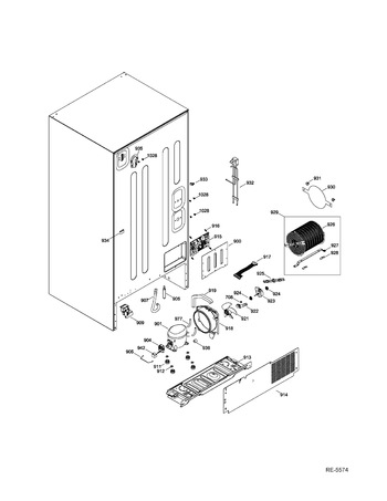 Diagram for PW9000SF1SS