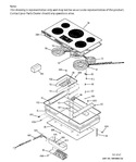 Diagram for Control Panel & Cooktop