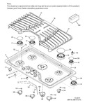 Diagram for Control Panel & Cooktop