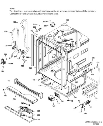 Diagram for PDWT580V50SS