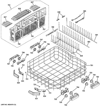 Diagram for PDWT580V50SS