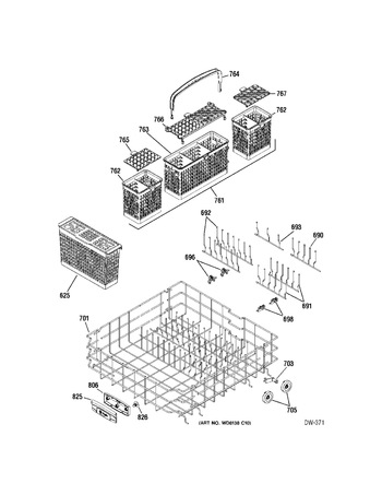 Diagram for PDW8900N00WW