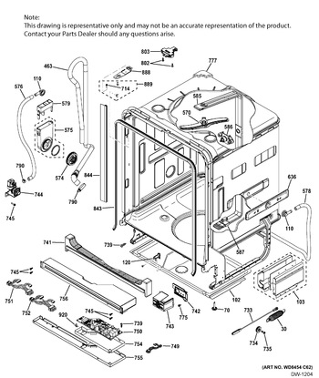 Diagram for PDT750SSF7SS