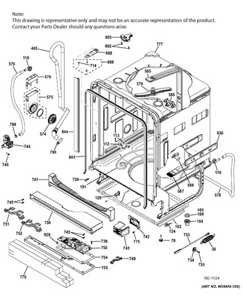 Diagram for PDT720SGH6WW