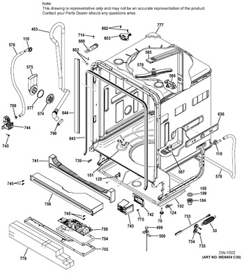 Diagram for PDT720SGH5WW