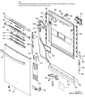 Diagram for Escutcheon & Door Asm