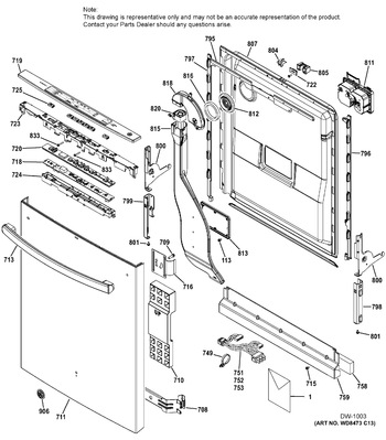 Diagram for PDT720SGH5WW