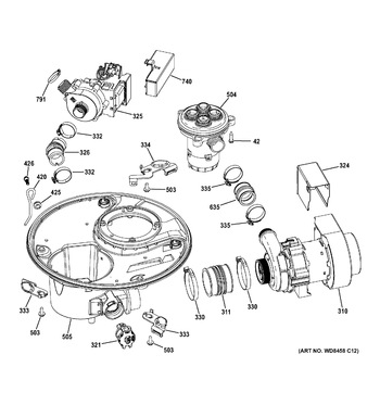 Diagram for PDT720SGH5WW