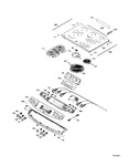 Diagram for Control Panel & Cooktop