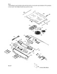 Diagram for Control Panel & Cooktop