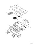 Diagram for Control Panel & Cooktop