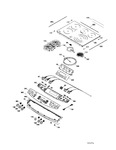 Diagram for Control Panel & Cooktop