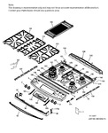 Diagram for Control Panel & Cooktop