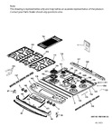 Diagram for Control Panel & Cooktop