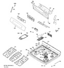 Diagram for Control Panel & Cooktop