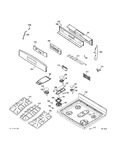 Diagram for Control Panel & Cooktop