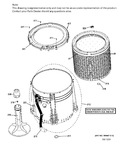 Diagram for Tub, Basket & Agitator