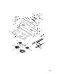 Diagram for Control Panel & Cooktop