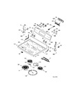 Diagram for Control Panel & Cooktop