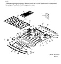 Diagram for Control Panel & Cooktop