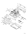 Diagram for Control Panel & Cooktop