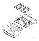 Diagram for Control Panel & Cooktop