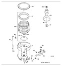 Diagram for Tub, Basket & Agitator