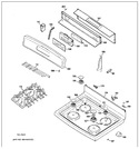 Diagram for Control Panel & Cooktop